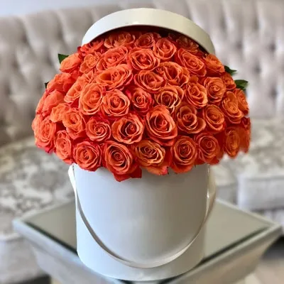 Orange Roses Box