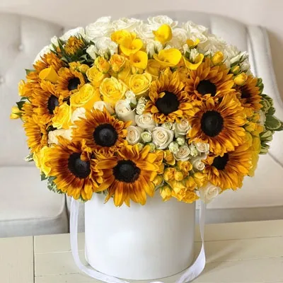 Box of Sunflowers